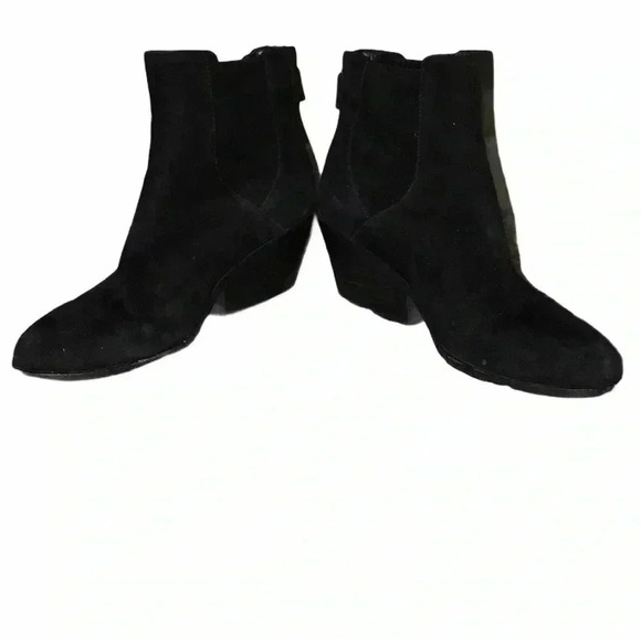 Eileen Fisher Peer Shadow Suede Bootie Size 6 - Picture 3 of 8